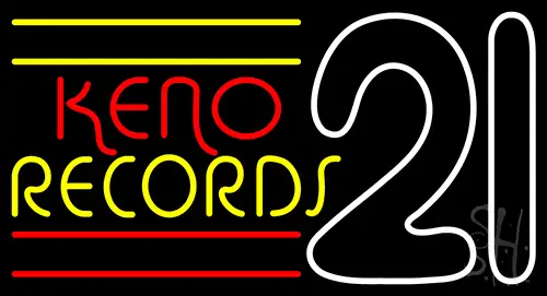 Keno Records 21 2neon Sign