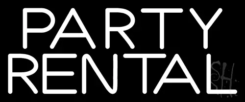 Party Rental 1 Neon Sign