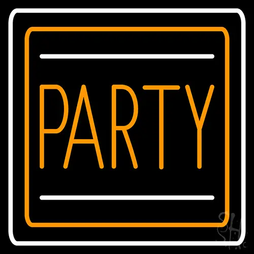 Party Border 2 Neon Sign
