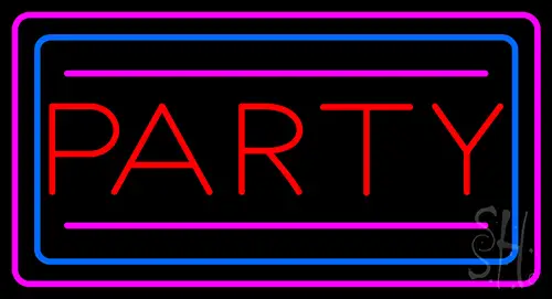 Party Border Neon Sign
