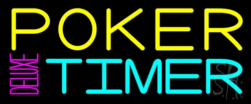 Poker Timer Deluxe 1 Neon Sign