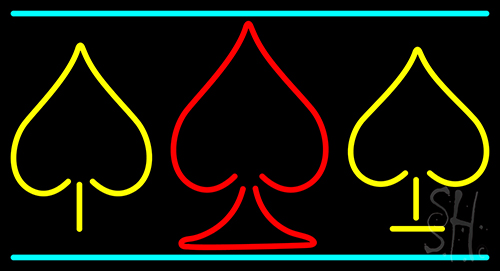 Poker Symbol 2 Neon Sign