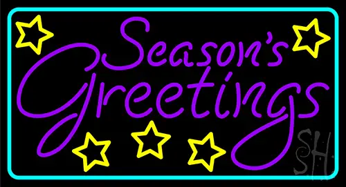 Seasons Greetings 1 Neon Sign
