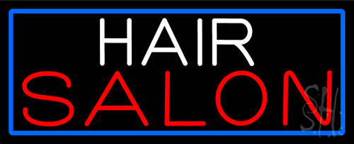 Cursive Hair Salon Neon Sign