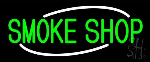 Green Smoke Shop Neon Sign