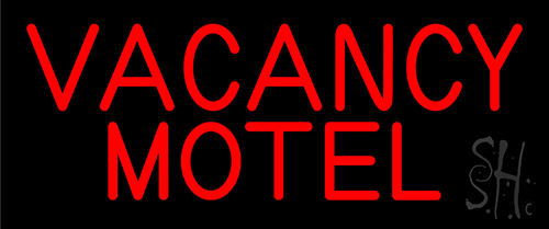 Red Vacancy Motel Neon Sign