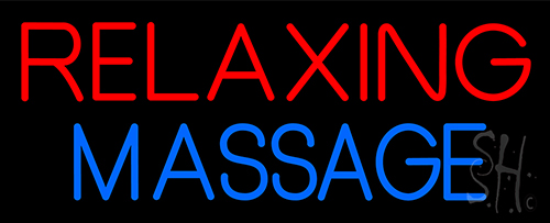 Relaxing Massage Neon Sign