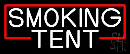 Smoking Tent Neon Sign