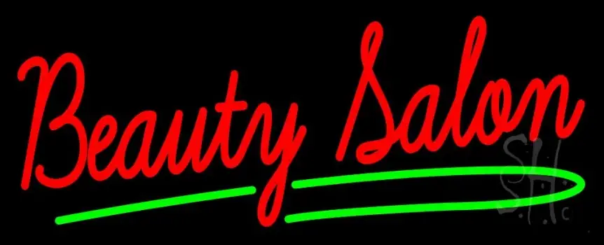 Red Beauty Salon Neon Sign