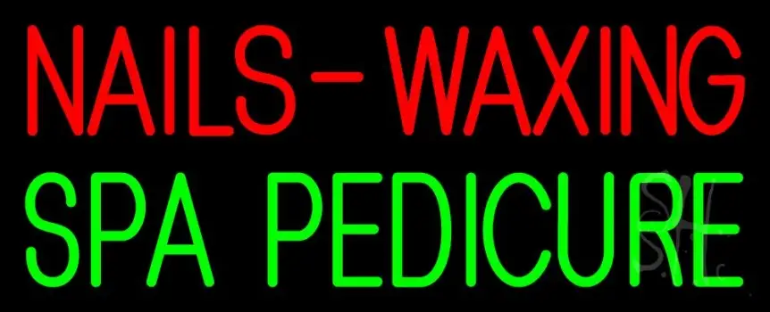 Nails Waxing Spa Pedicure Neon Sign