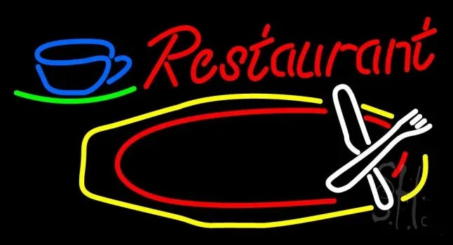 Restaurant Logo Neon Sign