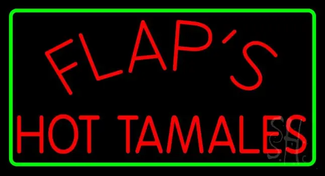 Flaps Hot Tamales Neon Sign