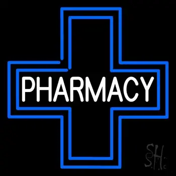 Pharmacy Inside Plus Logo Neon Sign