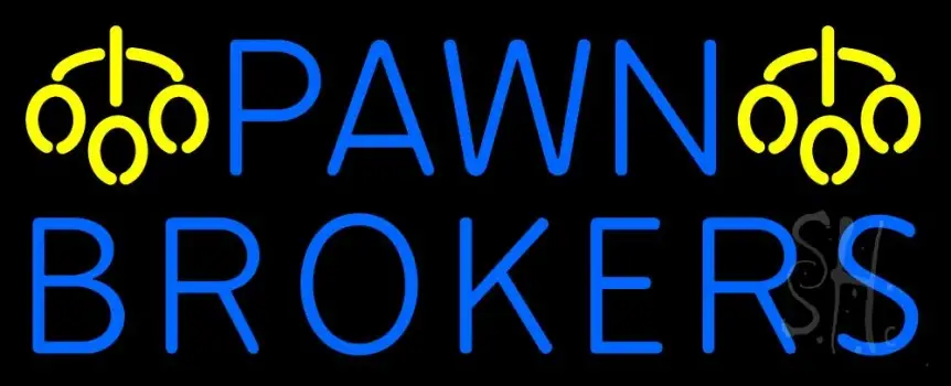 Pawn Brokers Logo Neon Sign