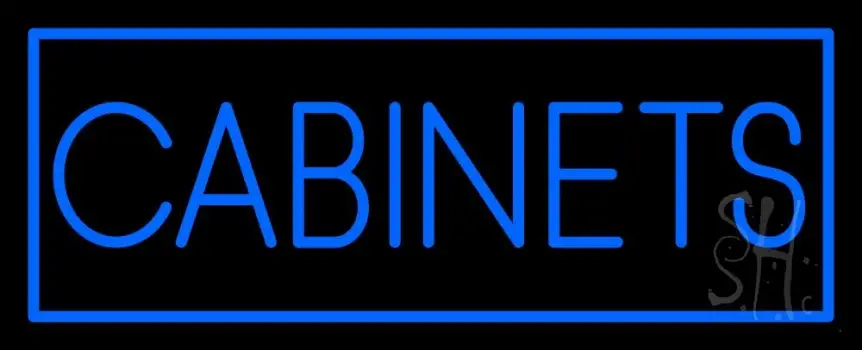 Blue Cabinets Neon Sign