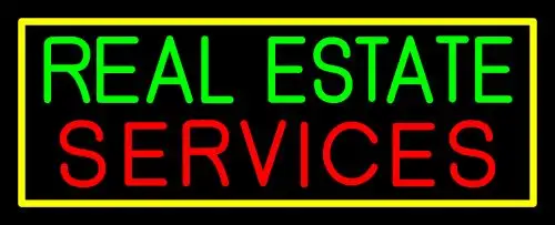 Real Estate Services Neon Sign