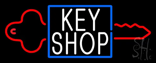 Key Shop 1 Neon Sign