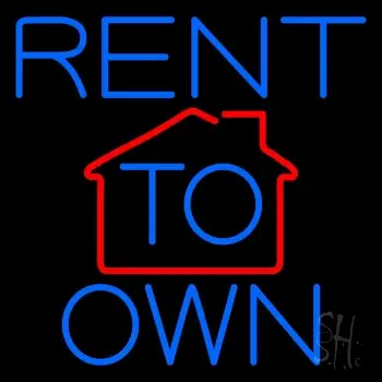 Rent To Own 3 Neon Sign