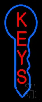 Vertical Keys Logo 1 Neon Sign
