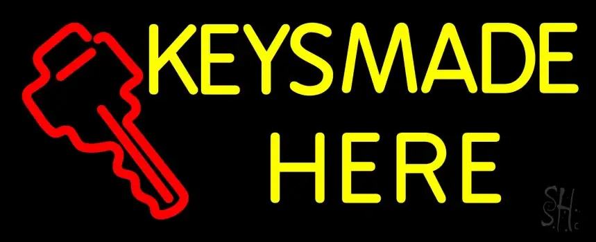 Keys Made Here 1 Neon Sign