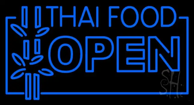 Thai Food Open Neon Sign