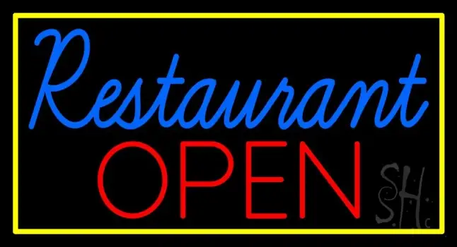 Restaurant Open 1 Neon Sign