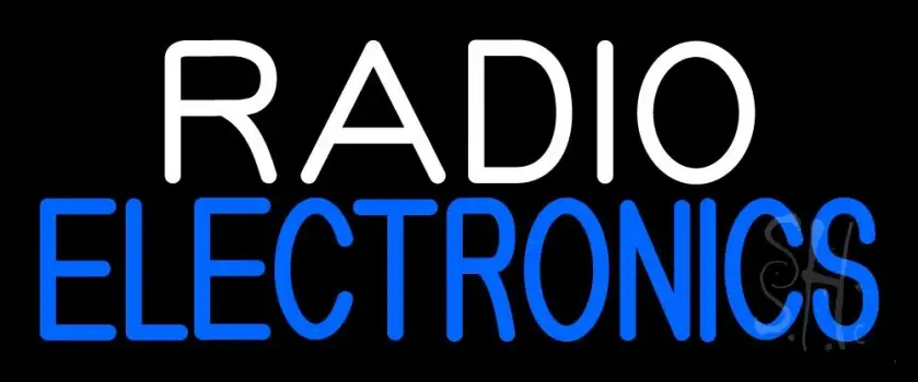 Radio Electronics Neon Sign