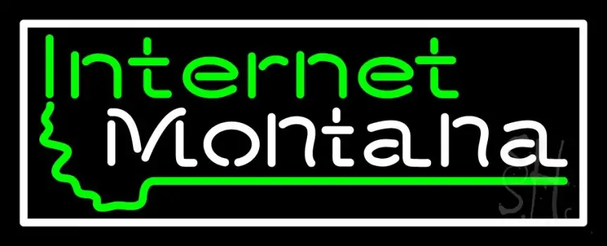 Internet Montana Neon Sign