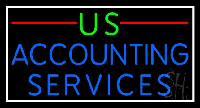 Us Accounting Service 2 Neon Sign
