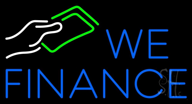 We Finance Note Logo Neon Sign