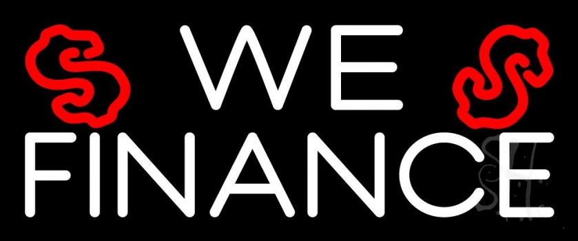 We Finance Dollar Logo 1 Neon Sign