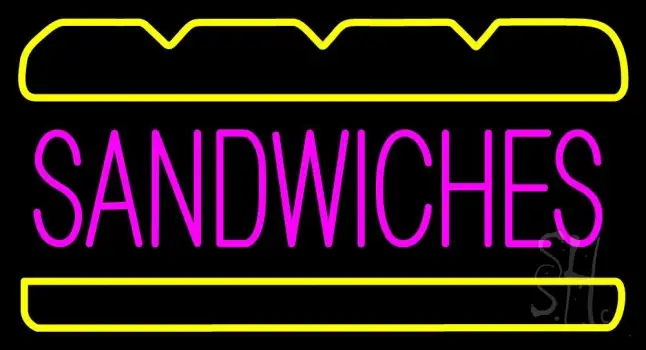 Sandwiches Logo Neon Sign