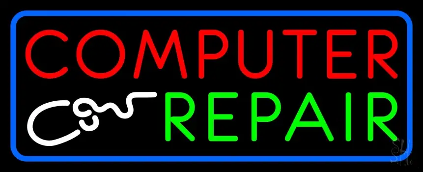 Computer Repair Withmouse Neon Sign