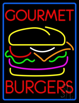 Gourmet Burgers Neon Sign