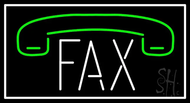 Fax With Logo Neon Sign