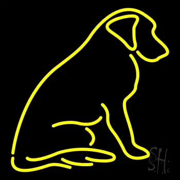 Dog With Logo Neon Sign