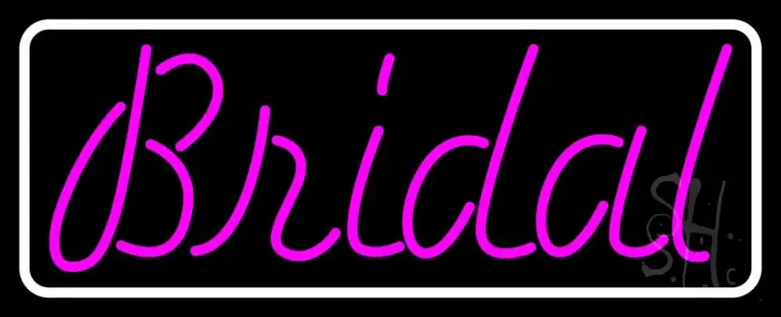 Purple Bridal Cursive Neon Sign