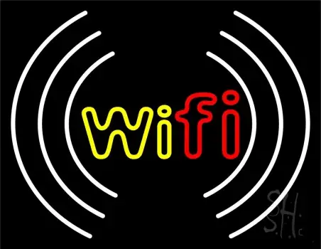 Wifi With Icon Neon Sign