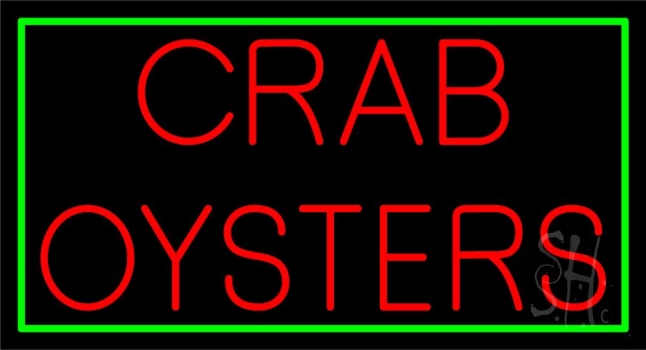Crab Oysters 1 Neon Sign