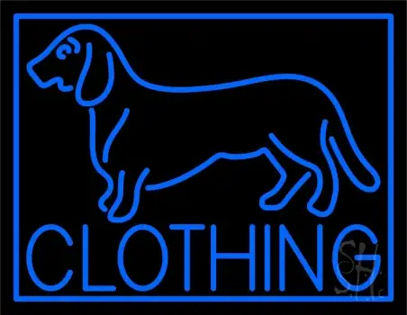 Blue Dog Clothing Neon Sign