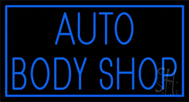Auto Body Shop Neon Sign