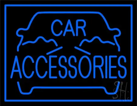 Blue Car Accessories Neon Sign