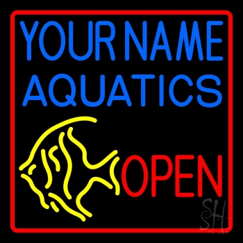 Custom Aquarium Open Neon Sign