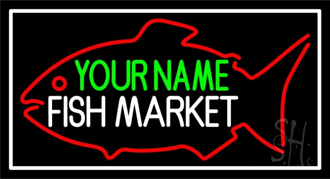 Custom Fish Logo 1 Neon Sign