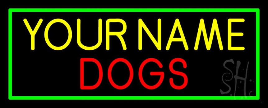 Custom Name Dog Block 1 Neon Sign