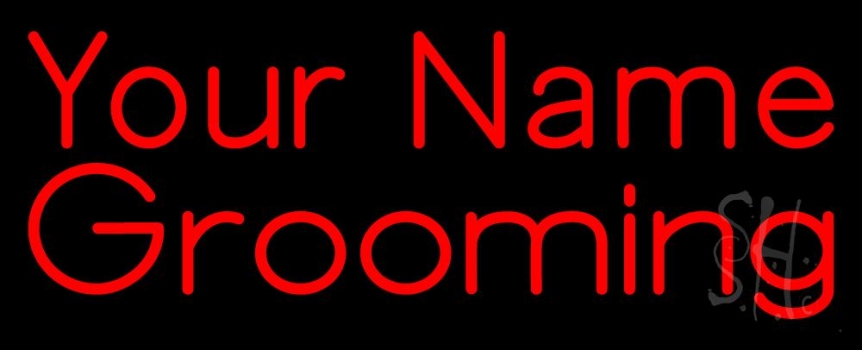 Custom Name Pet Grooming 1 Neon Sign