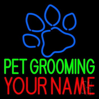 Custom Pet Grooming Neon Sign