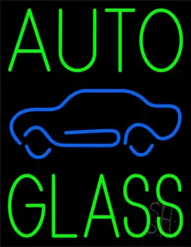 Green Auto Glass Blue Car Neon Sign