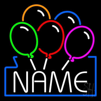 Custom Balloon Logo Neon Sign