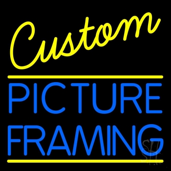 Custom Picture Framing Neon Sign